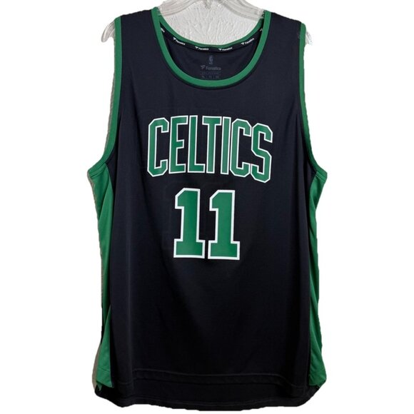 Fanatics Men XL Celtics Irving #11 Black Jersey EUC - Picture 2 of 6